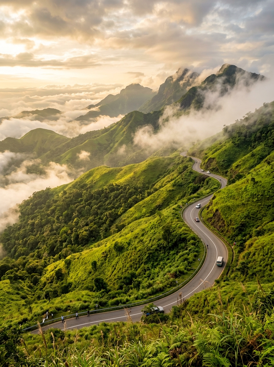 Obudu Mountain Resort rolling green hills
